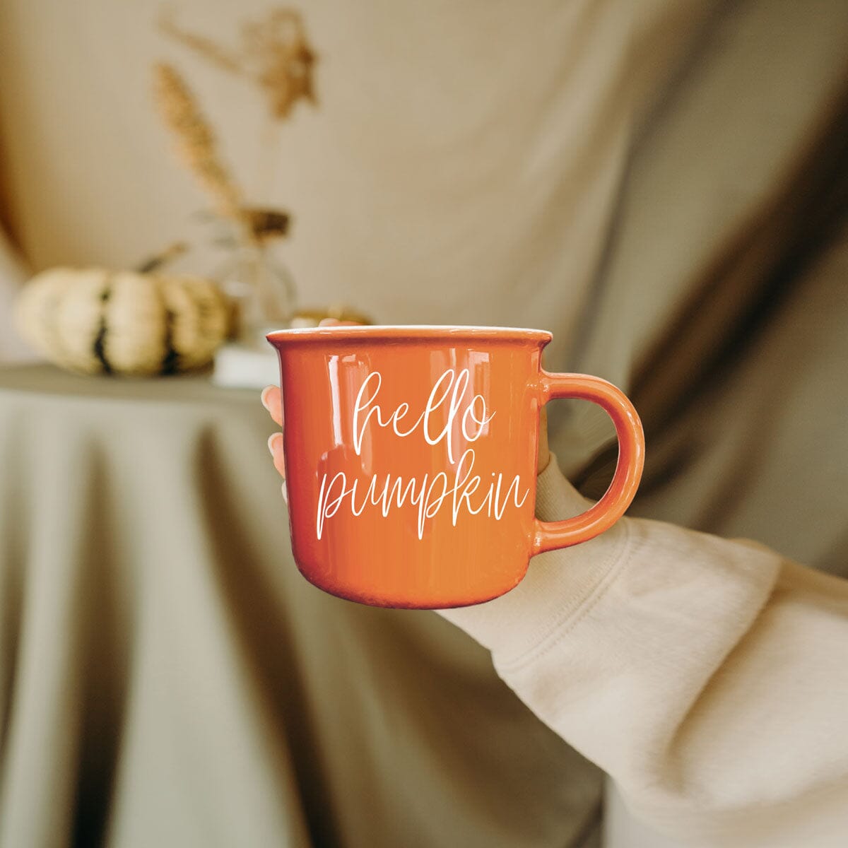 Hello Pumpkin | Cozy Fall Ceramic Mug