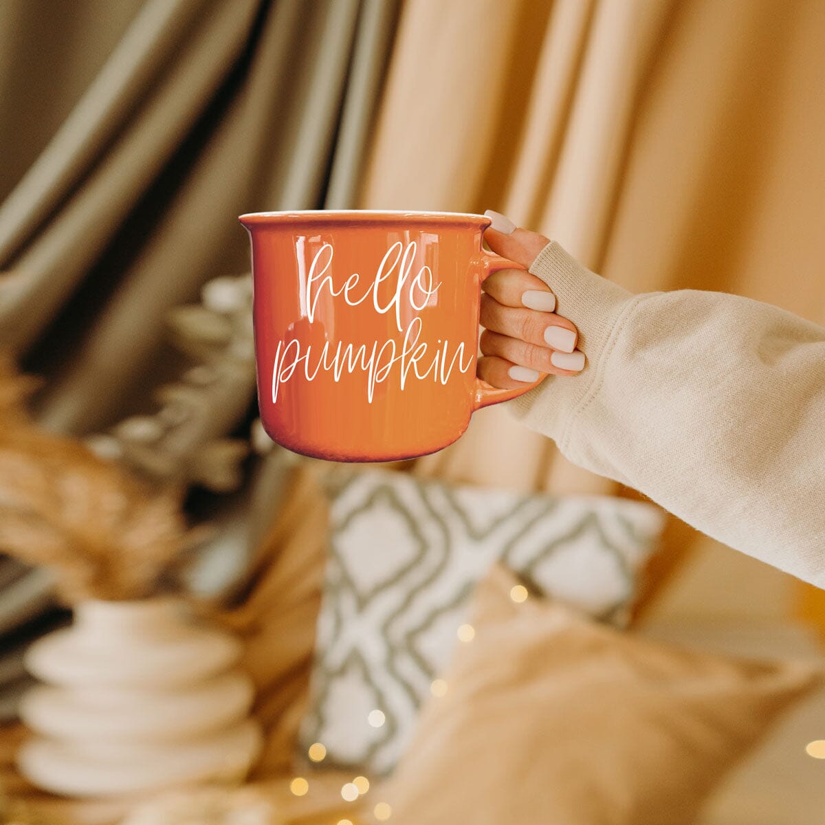 Hello Pumpkin | Cozy Fall Ceramic Mug