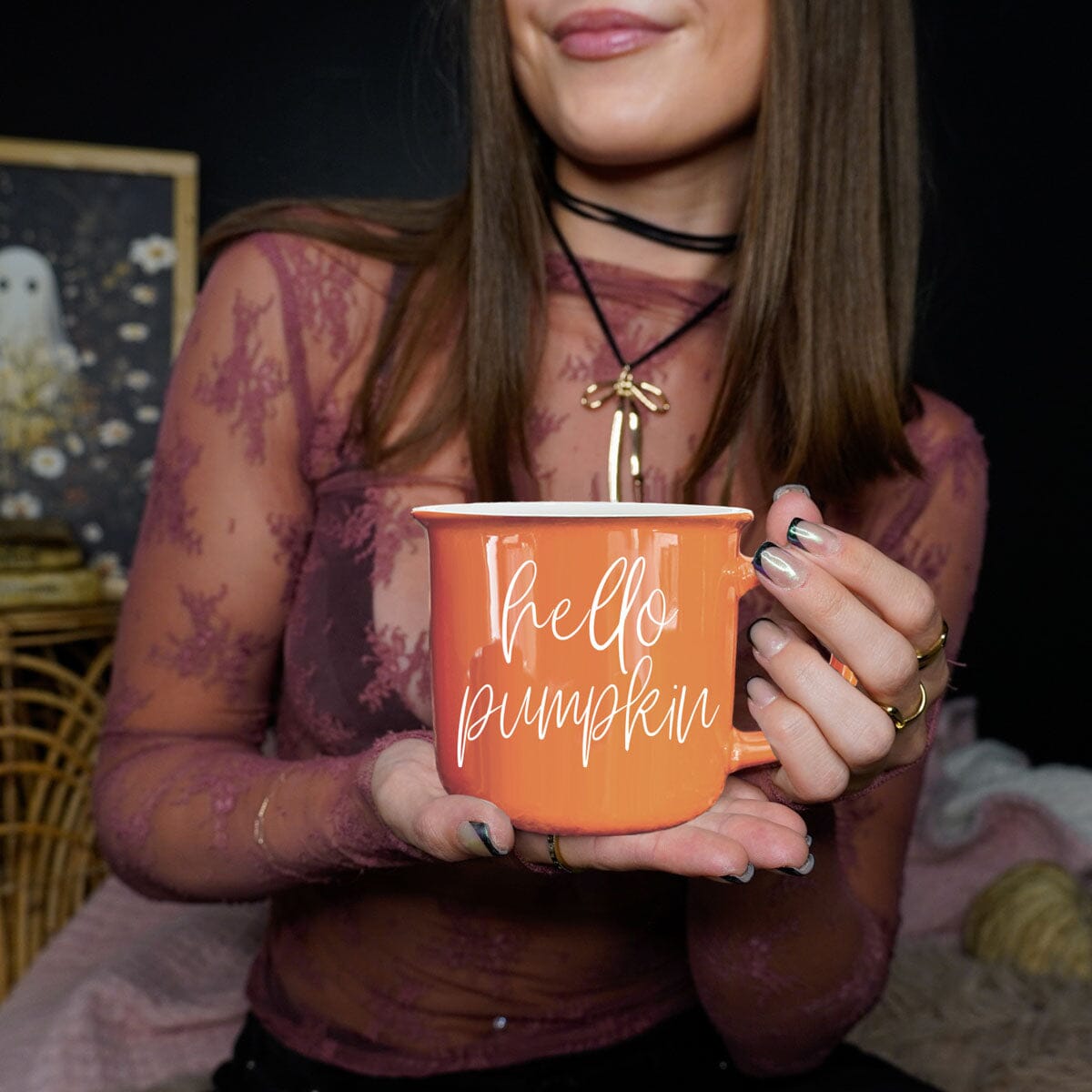 Hello Pumpkin | Cozy Fall Ceramic Mug