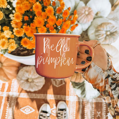 Hello Pumpkin | Cozy Fall Ceramic Mug