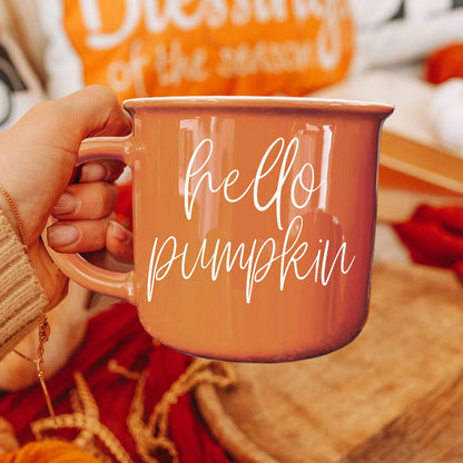 Hello Pumpkin | Cozy Fall Ceramic Mug