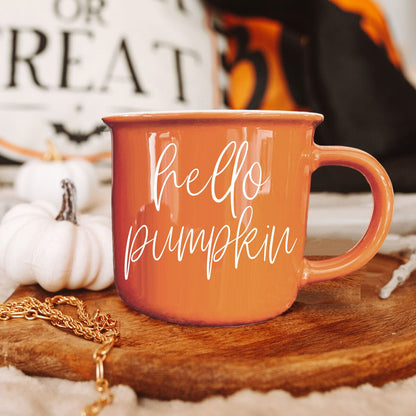 Hello Pumpkin | Cozy Fall Ceramic Mug