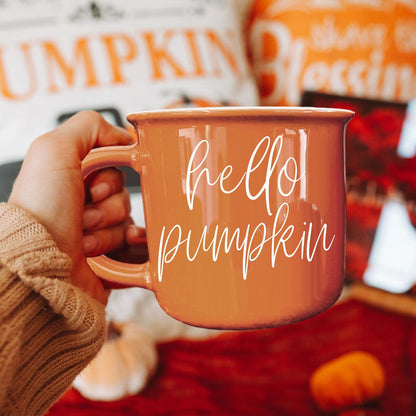 Hello Pumpkin | Cozy Fall Ceramic Mug