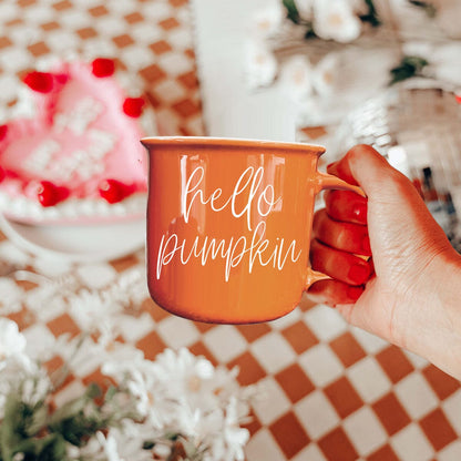 Hello Pumpkin | Cozy Fall Ceramic Mug