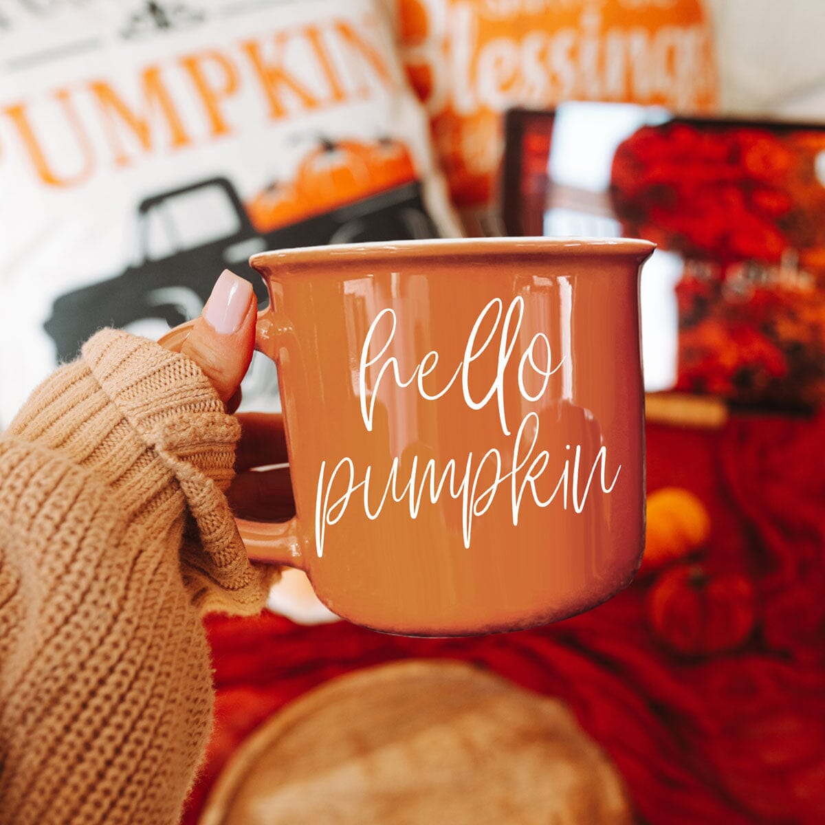 Hello Pumpkin | Cozy Fall Ceramic Mug