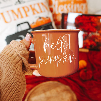 Hello Pumpkin | Cozy Fall Ceramic Mug