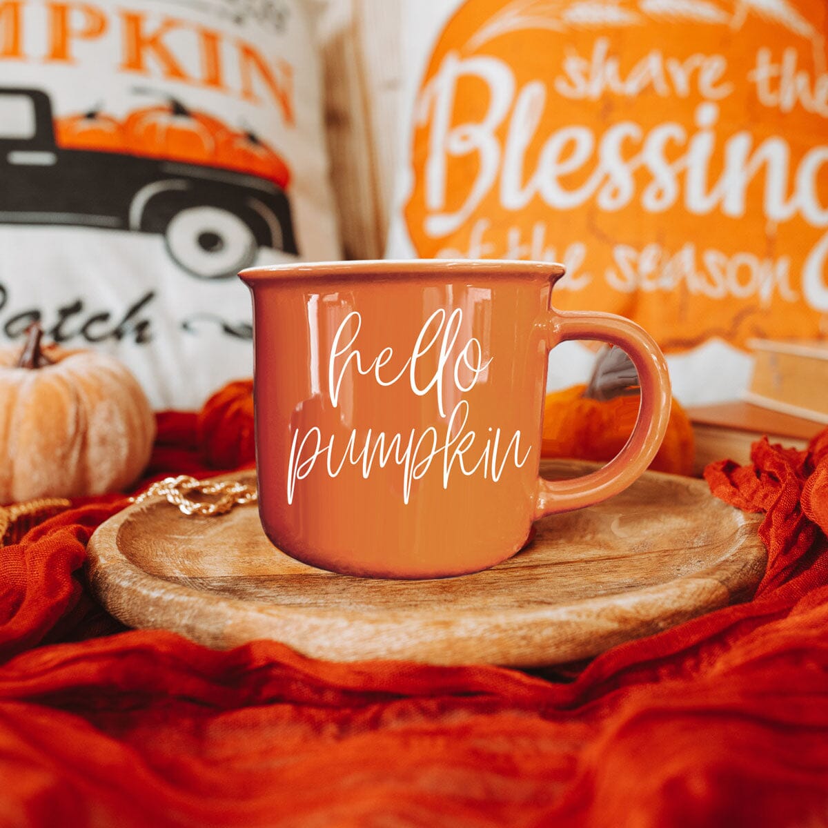 Hello Pumpkin | Cozy Fall Ceramic Mug