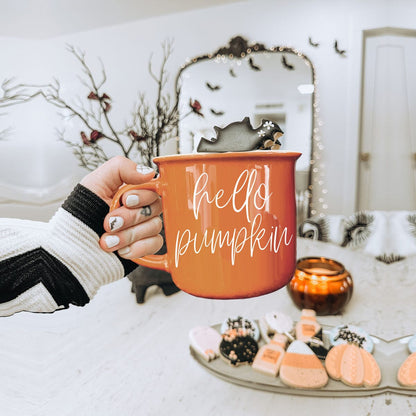 Hello Pumpkin | Cozy Fall Ceramic Mug