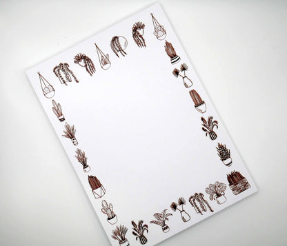 Houseplant Notepad - Plant Lover Notes