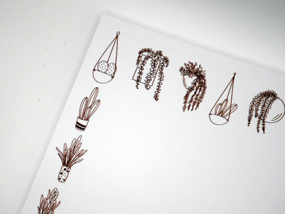 Houseplant Notepad - Plant Lover Notes