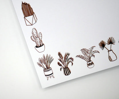 Houseplant Notepad - Plant Lover Notes