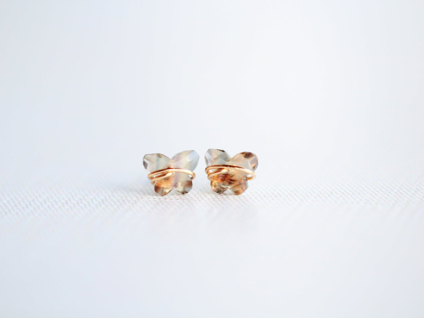 Papillon Stud Earrings | Fluorite Butterfly Studs