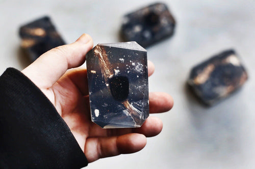 North Star Crystal Soap – White Tea & Ginger with Black Obsidian