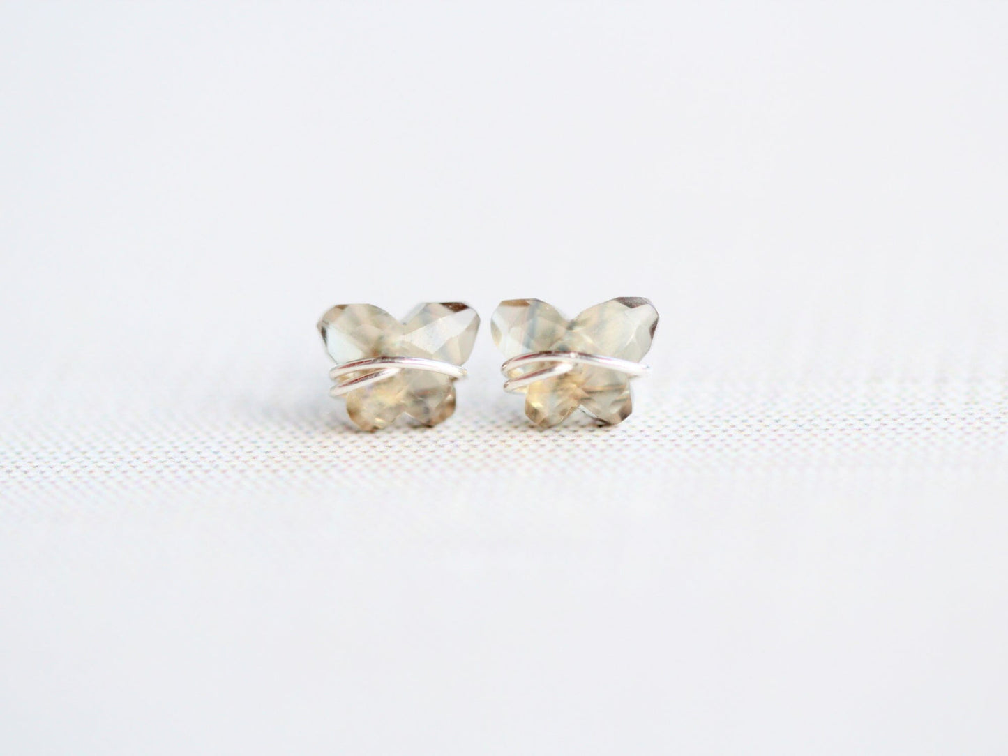 Papillon Stud Earrings | Fluorite Butterfly Studs