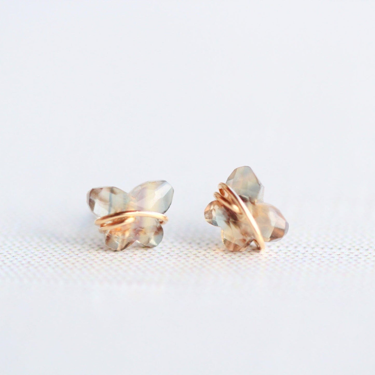 Papillon Stud Earrings | Fluorite Butterfly Studs