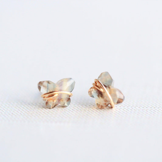Papillon Stud Earrings | Fluorite Butterfly Studs