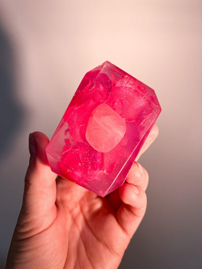 Goddess of Love Soap - Rose Quartz Ritual Bar