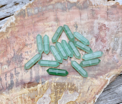 Crest Studs - Aventurine | Geometric Gemstone Earrings