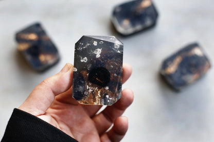 North Star Crystal Soap – White Tea & Ginger with Black Obsidian