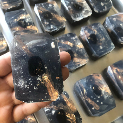 North Star Crystal Soap – White Tea & Ginger with Black Obsidian