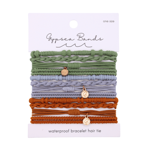 Laguna Hair Tie Bracelet Set - Waterproof No-Snag Elastic Stacks - Spirit Nest