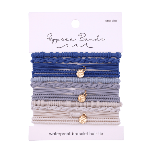 La Jolla Hair Tie Bracelet Set - Waterproof No-Snag Elastic Stacks - Spirit Nest