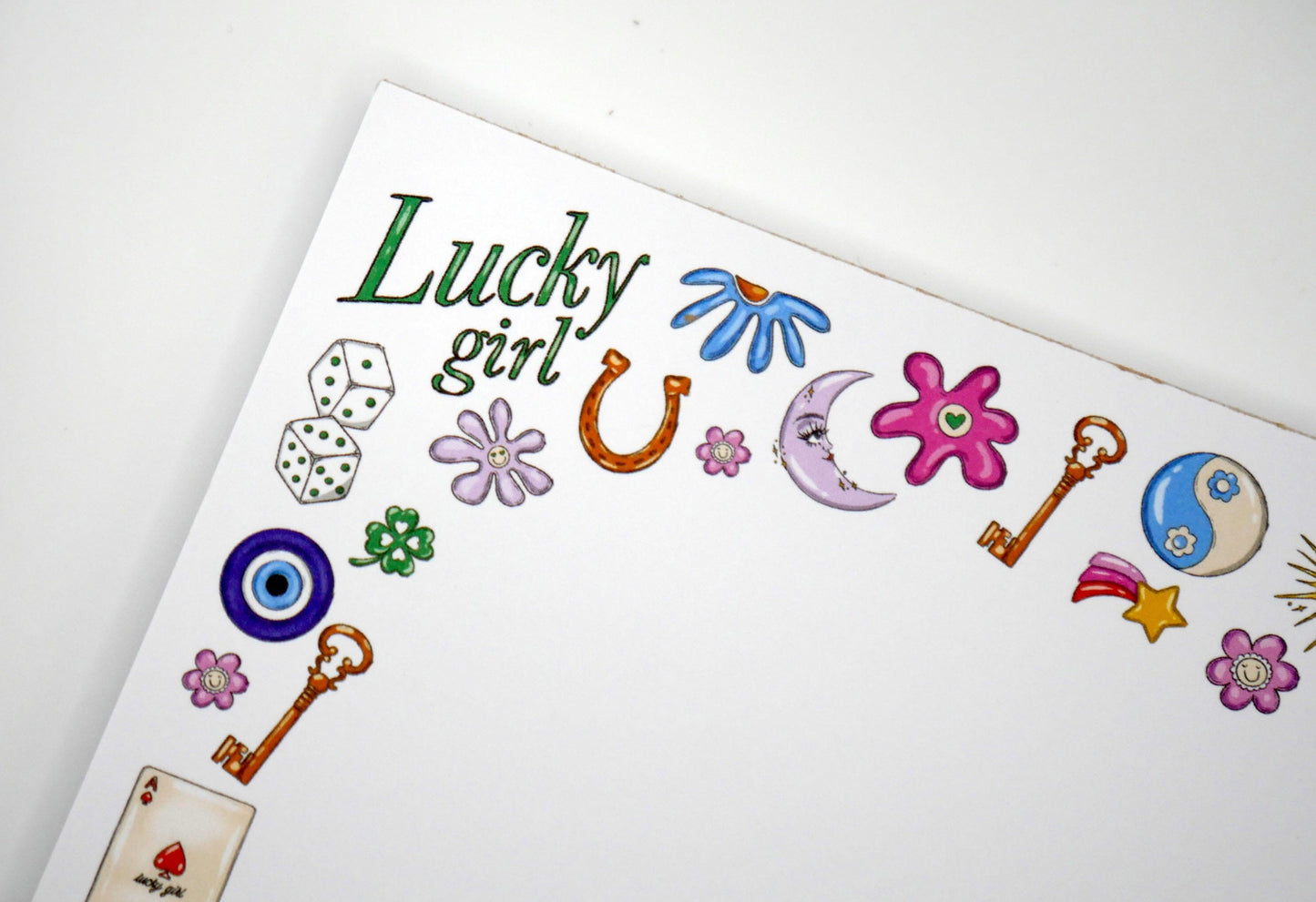 Lucky Girl Notepad - Good Luck Charms