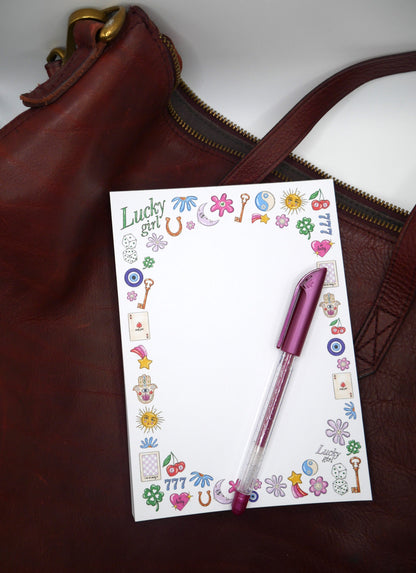 Lucky Girl Notepad - Good Luck Charms
