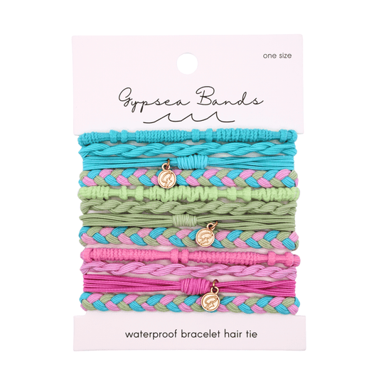 Maui Hair Tie Bracelet Set - Waterproof No-Snag Elastic Stacks - Spirit Nest