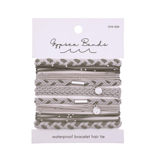 Mist Hair Tie Bracelet Set - Waterproof No-Snag Elastic Stacks - Spirit Nest