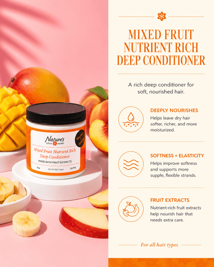 Mixed Fruit Nutrient-Rich Deep Conditioner - Fruit-Infused Moisture Treatment