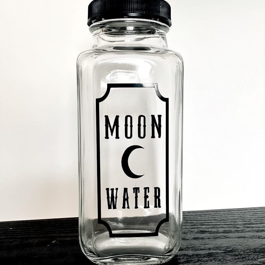 Moon Water Charging Glass Jar | Lunar Ritual Vessel