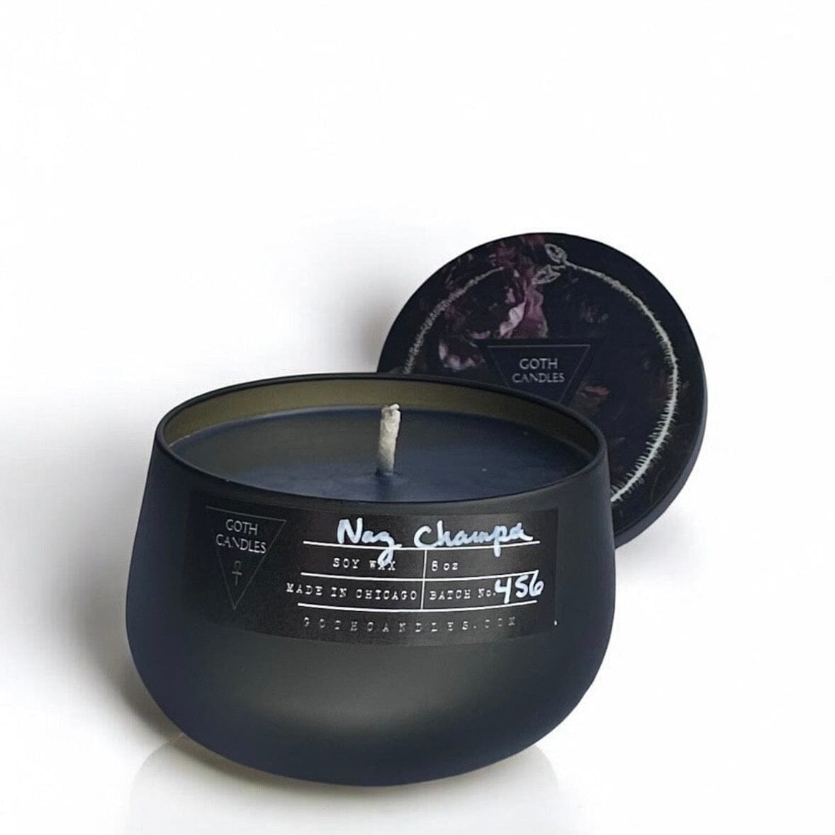 Nag Champa Black Soy Candle | Earthy Home Fragrance