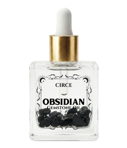 Obsidian Gemstone Body Oil – Protection & Radiant Hydration