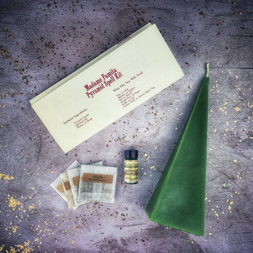 Pyramid of Power Candle Spell Kit - Long-Lasting Success & Stability - Spirit Nest