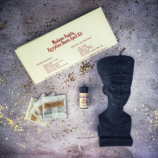 Egyptian Queen Candle Spell Kit - Power, Beauty & Magnetism Magic - Spirit Nest
