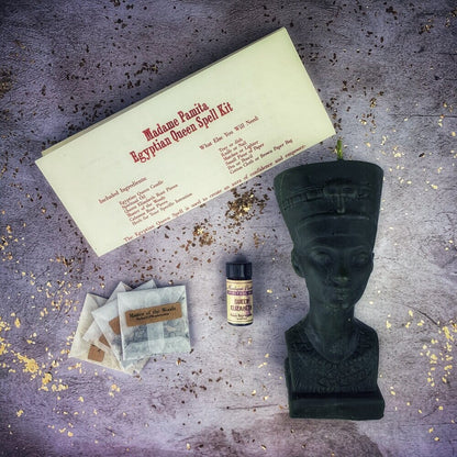 Egyptian Queen Candle Spell Kit - Power, Beauty & Magnetism Magic - Spirit Nest