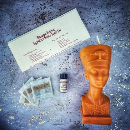 Egyptian Queen Candle Spell Kit - Power, Beauty & Magnetism Magic - Spirit Nest