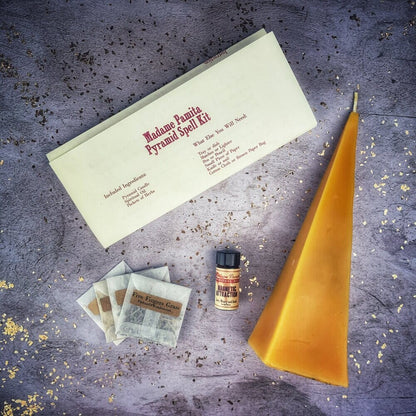 Pyramid of Power Candle Spell Kit - Long-Lasting Success & Stability - Spirit Nest