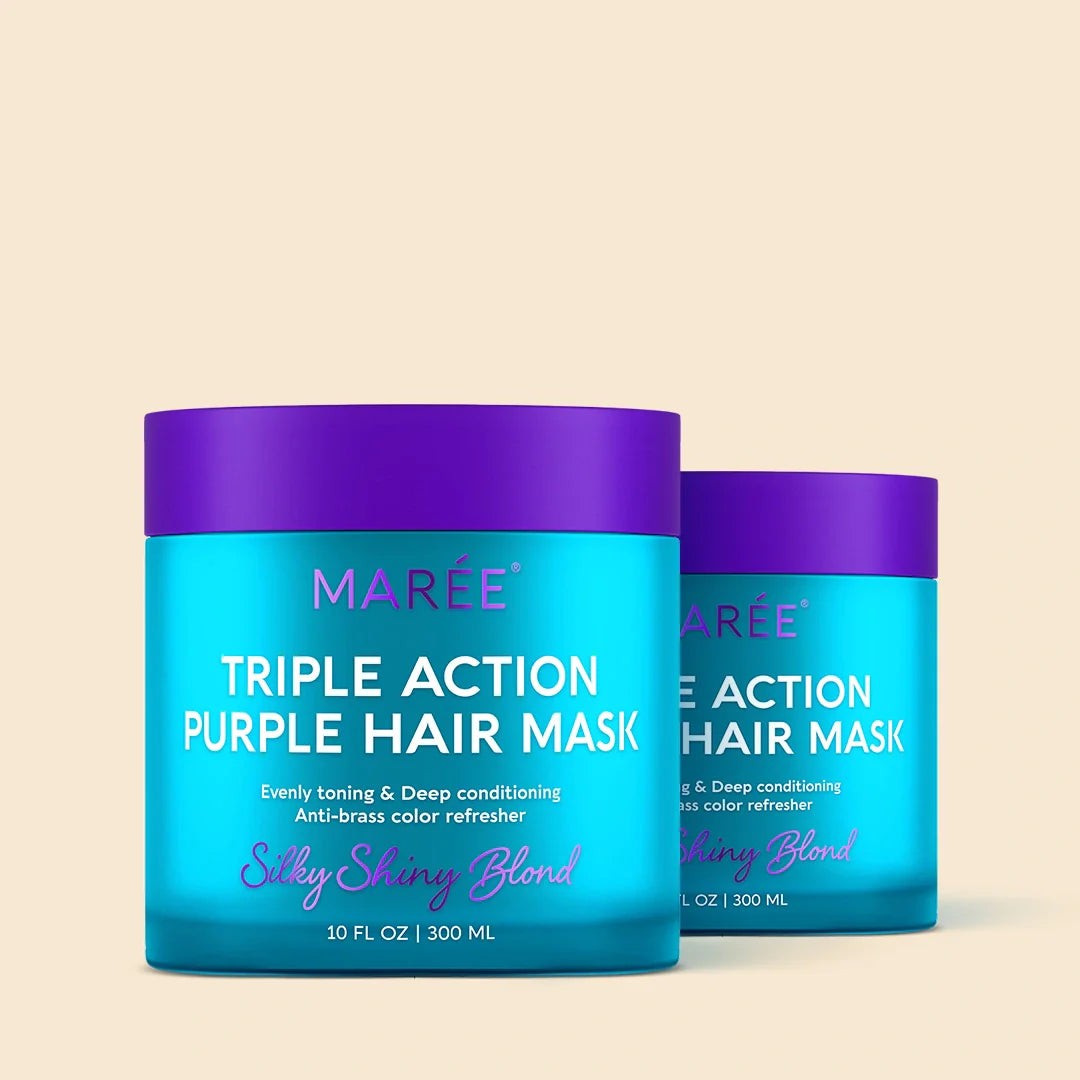 Purple Mask for Blonde Hair - Toning & Deep Conditioning Hair Mask