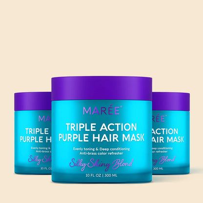 Purple Mask for Blonde Hair - Toning & Deep Conditioning Hair Mask