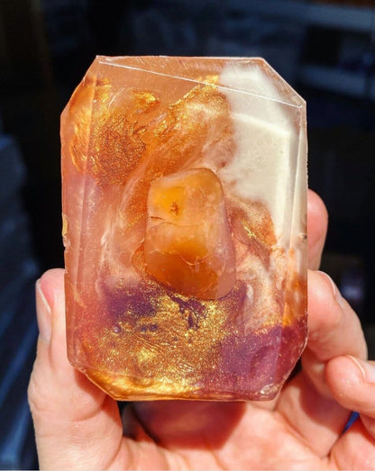 Radiate Warmth Sacral Chakra Soap – Carnelian Energy Ritual Soap