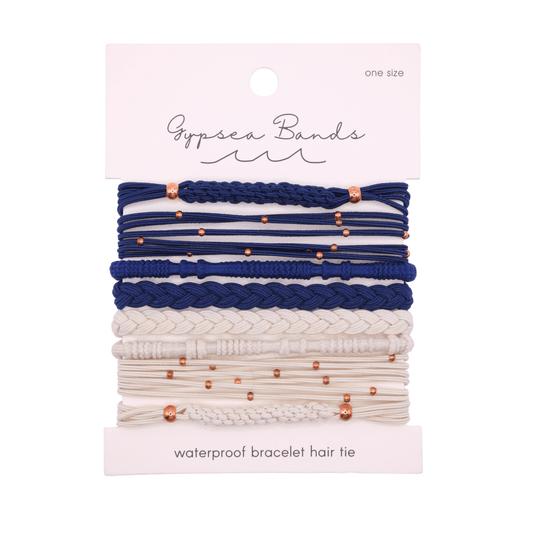 River Hair Tie Bracelet Set - Waterproof No-Snag Elastic Stacks - Spirit Nest