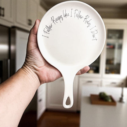 Recipes & Rules | Porcelain Spoon Rest with Wooden Spoon