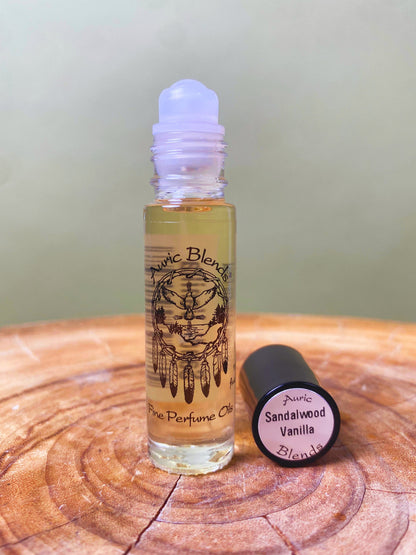 Sandalwood Vanilla Roll-on Perfume Oil - Sweet Vanilla & Golden Amber