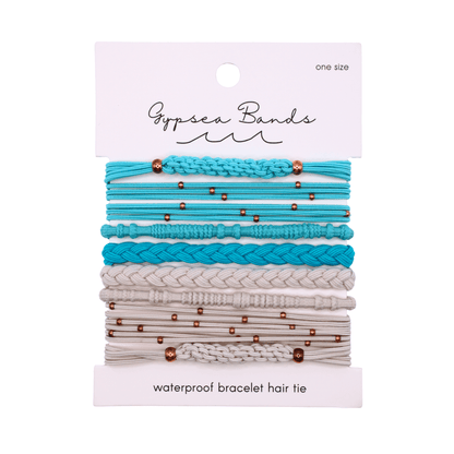 Solana Hair Tie Bracelet Set - Waterproof No-Snag Elastic Stacks - Spirit Nest