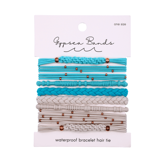 Solana Hair Tie Bracelet Set - Waterproof No-Snag Elastic Stacks - Spirit Nest