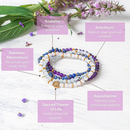 Spiritual Healing Bracelet Set – Balance & Renewal (Pack of 4) - Spirit Nest