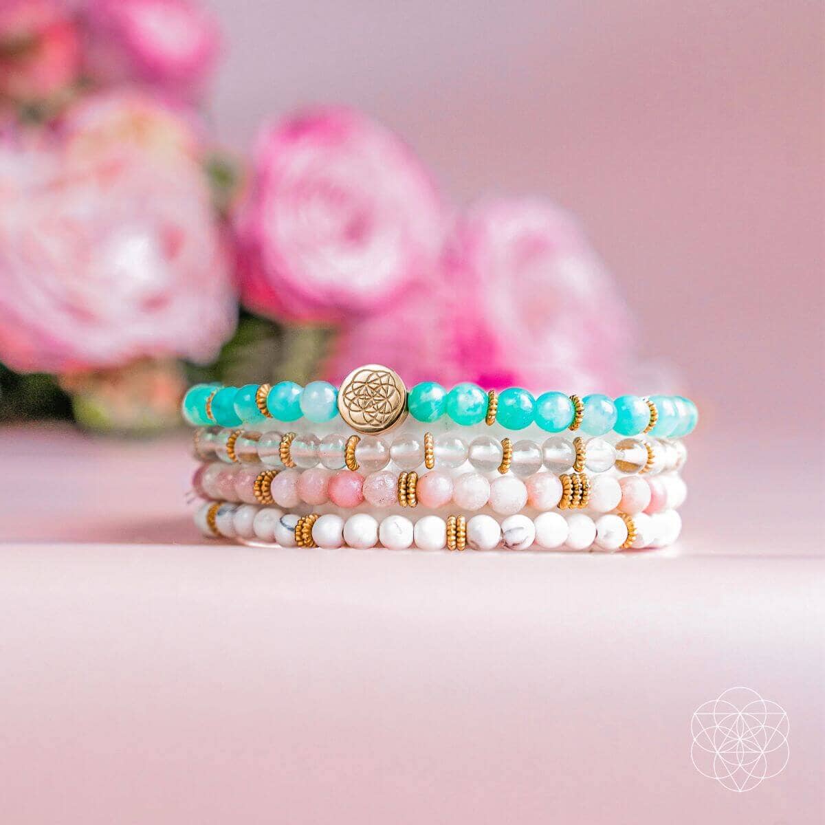 Stress Reliever Bracelet Set – Calm & Emotional Ease (Pack of 4) - Spirit Nest