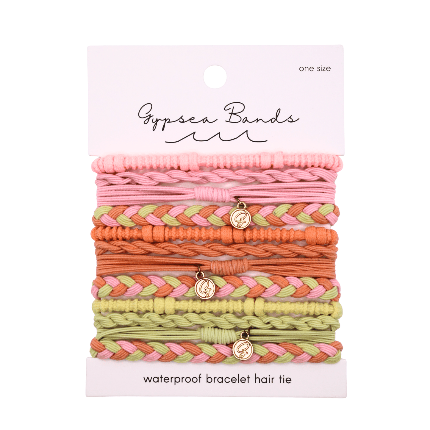 Sunkissed Hair Tie Bracelet Set - Waterproof No-Snag Elastic Stacks - Spirit Nest